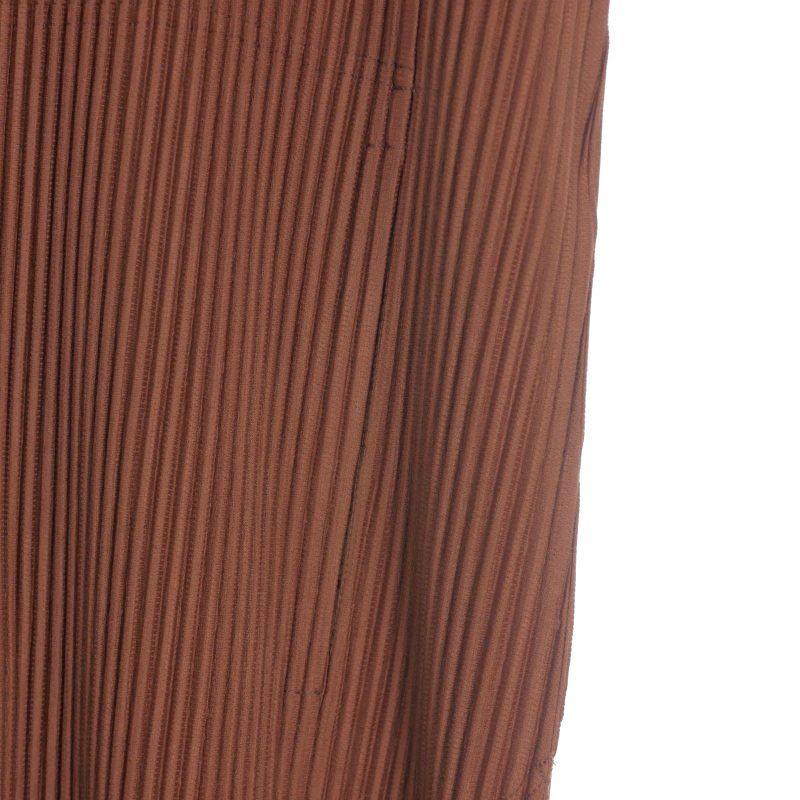 HOMME PLISSÉ ISSEY MIYAKE ブラウン　プリーツ　トップス HOMME PLISSÉ ISSEY MIYAKE ブラウン プリーツ トップス