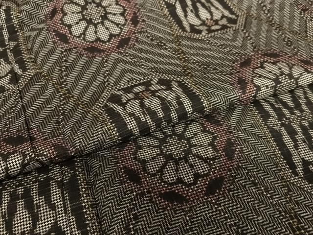 平和屋着物○本場大島紬 龍郷絣 舞葉文 正絹 逸品 AAAU8441zg - メルカリ 