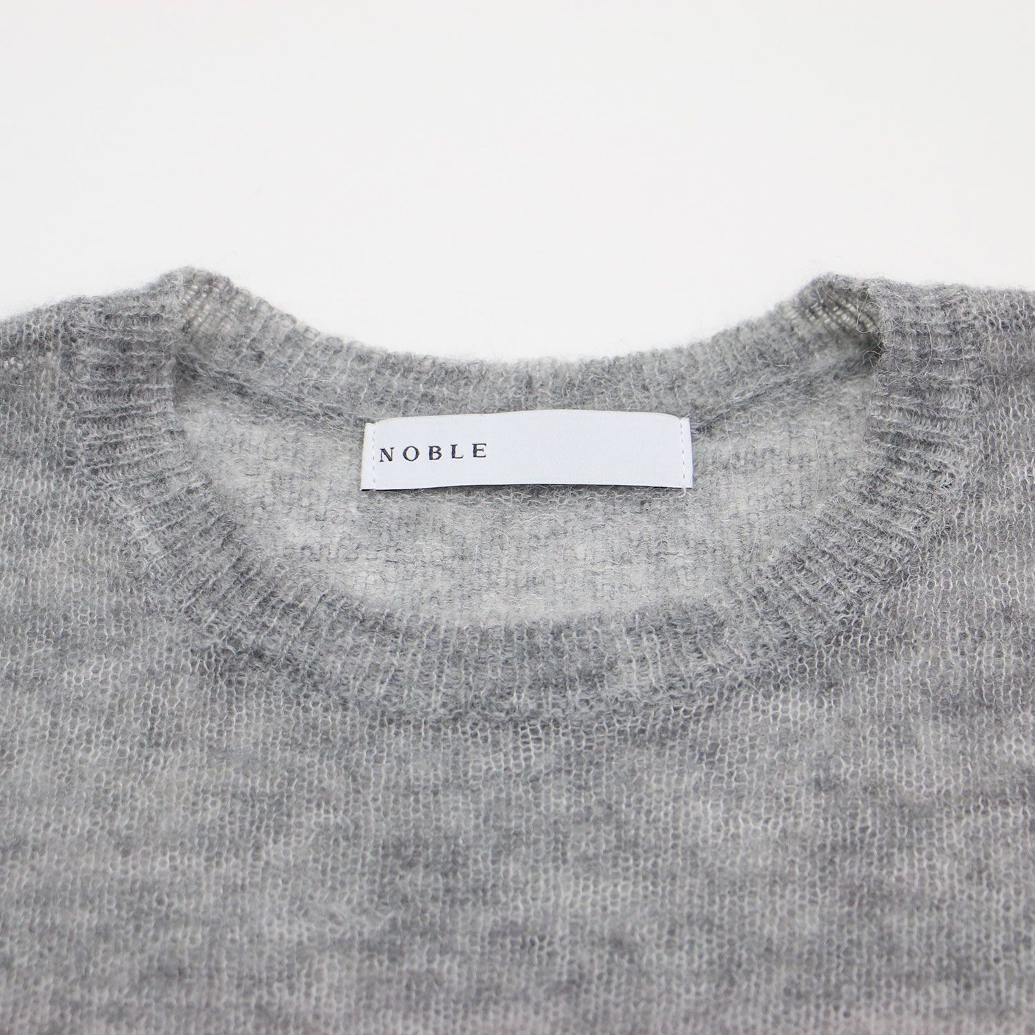NOBLE ノーブル ニット グレー サイズ:FREE | 24秋冬 ファイン  