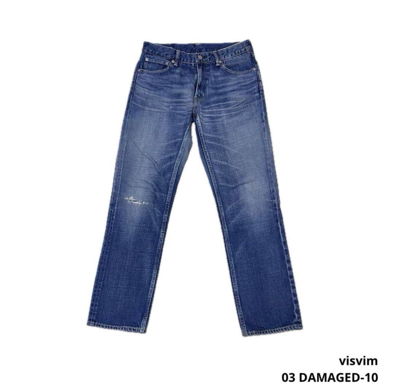 ○visvim・ビズビム○03D10○ダメージ加工・ジーンズ・デニム○藍染め 