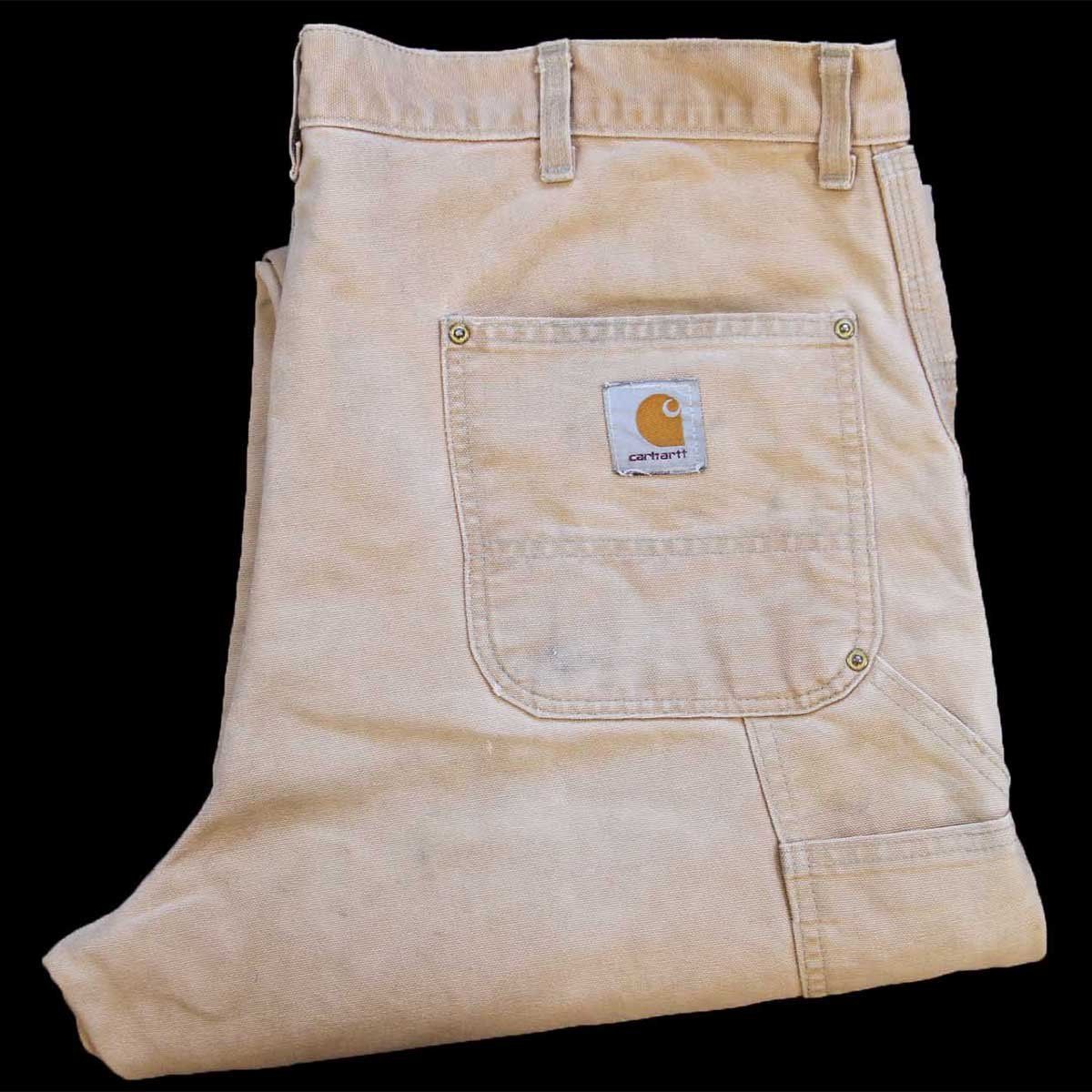 90s carhartt ダブルニーペインターパンツ USA製 フェード