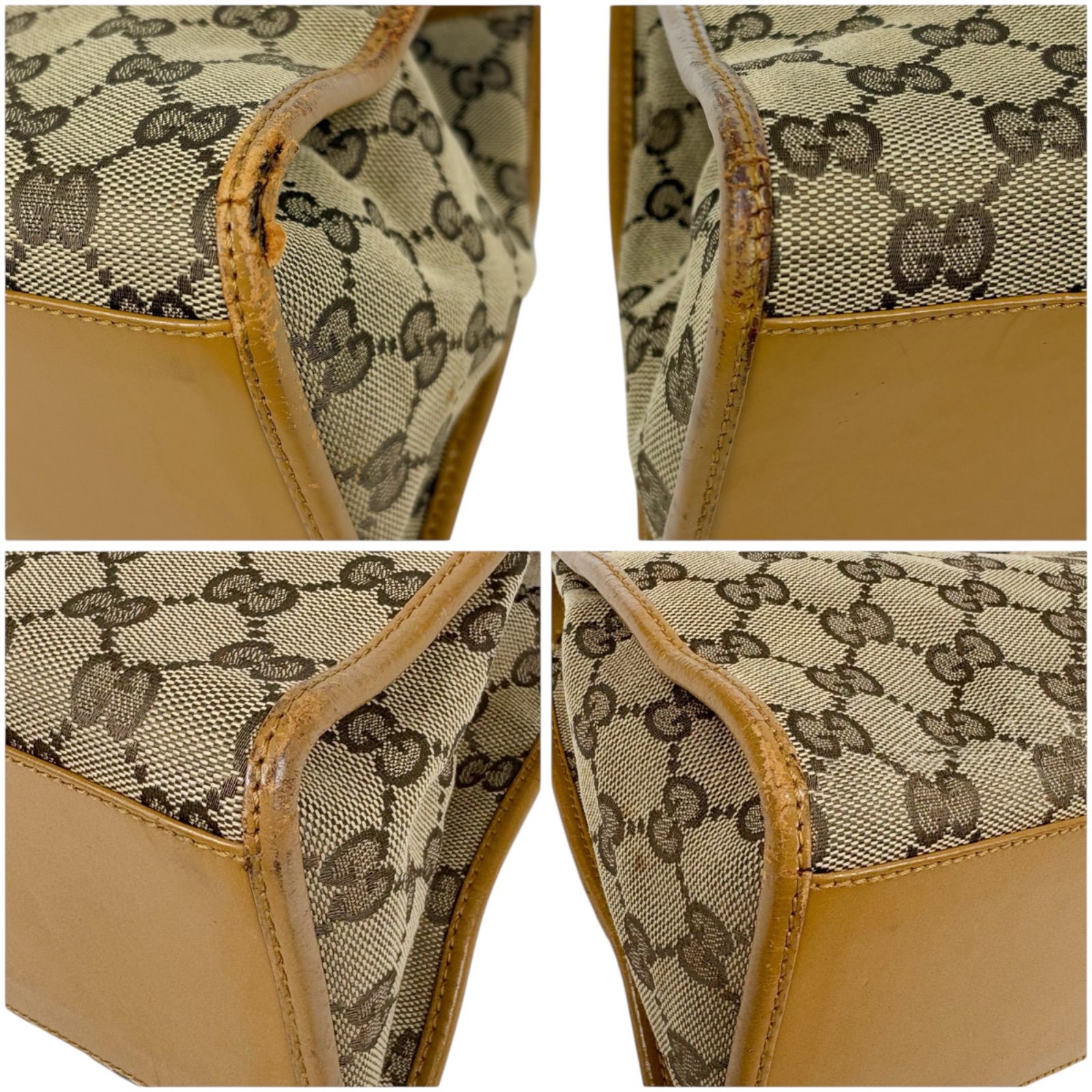 グッチ GUCCI ジャッキーライン ハンドバッグ ベージュ GG