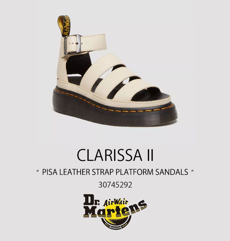 新品/未使用】Dr.Martens CLARISSA II PISA LEATHER STRAP PLATFORM 