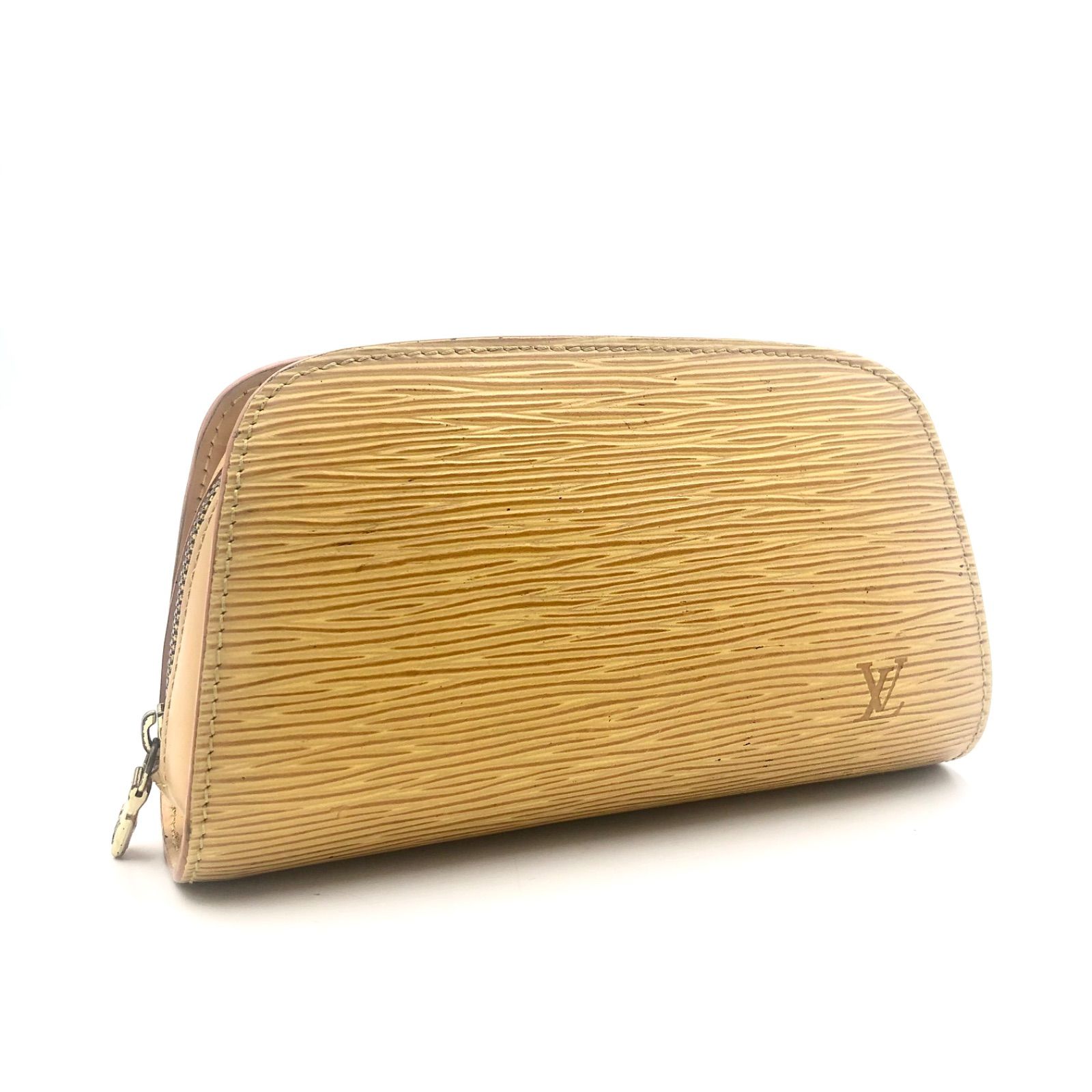LOUIS VUITTON エピ　イエロー　トワレポーチ　横幅24センチ LOUIS VUITTON エピ イエロー トワレポーチ 横幅24センチ