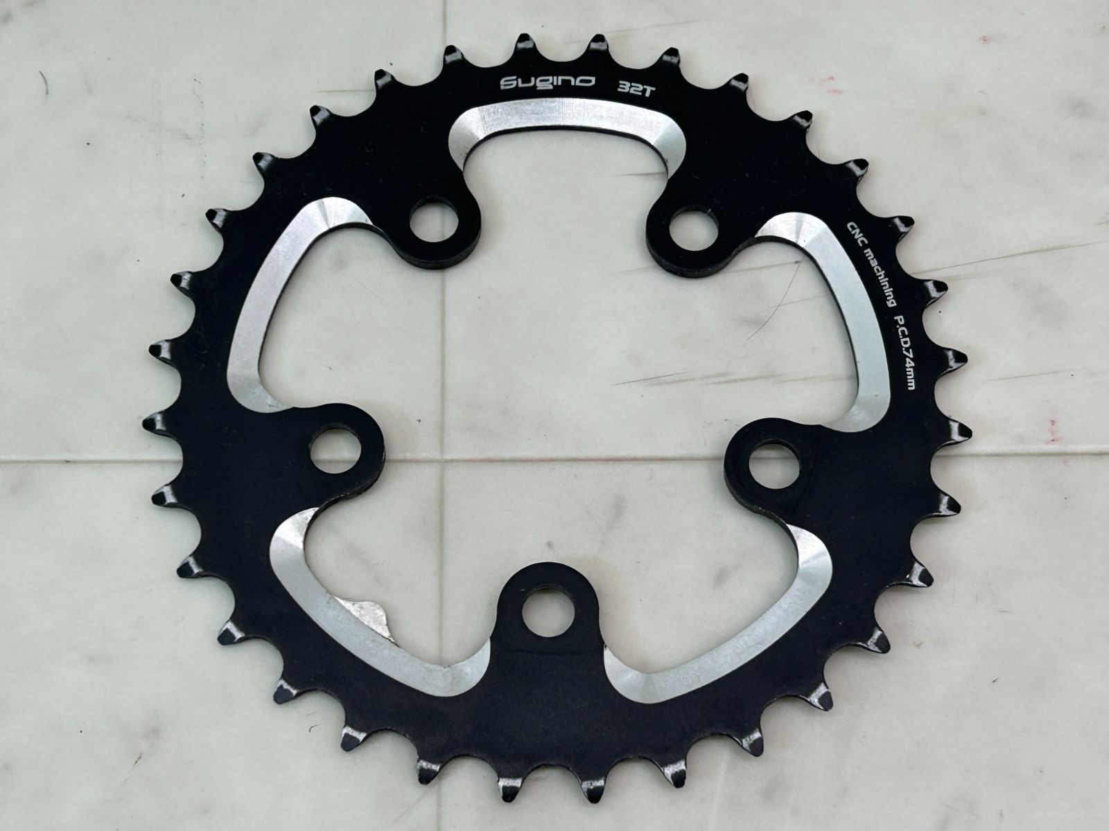 ☆ 美品!! SUGINO CHAIN RING SET PCD110 74 48/32T 147g チェーン