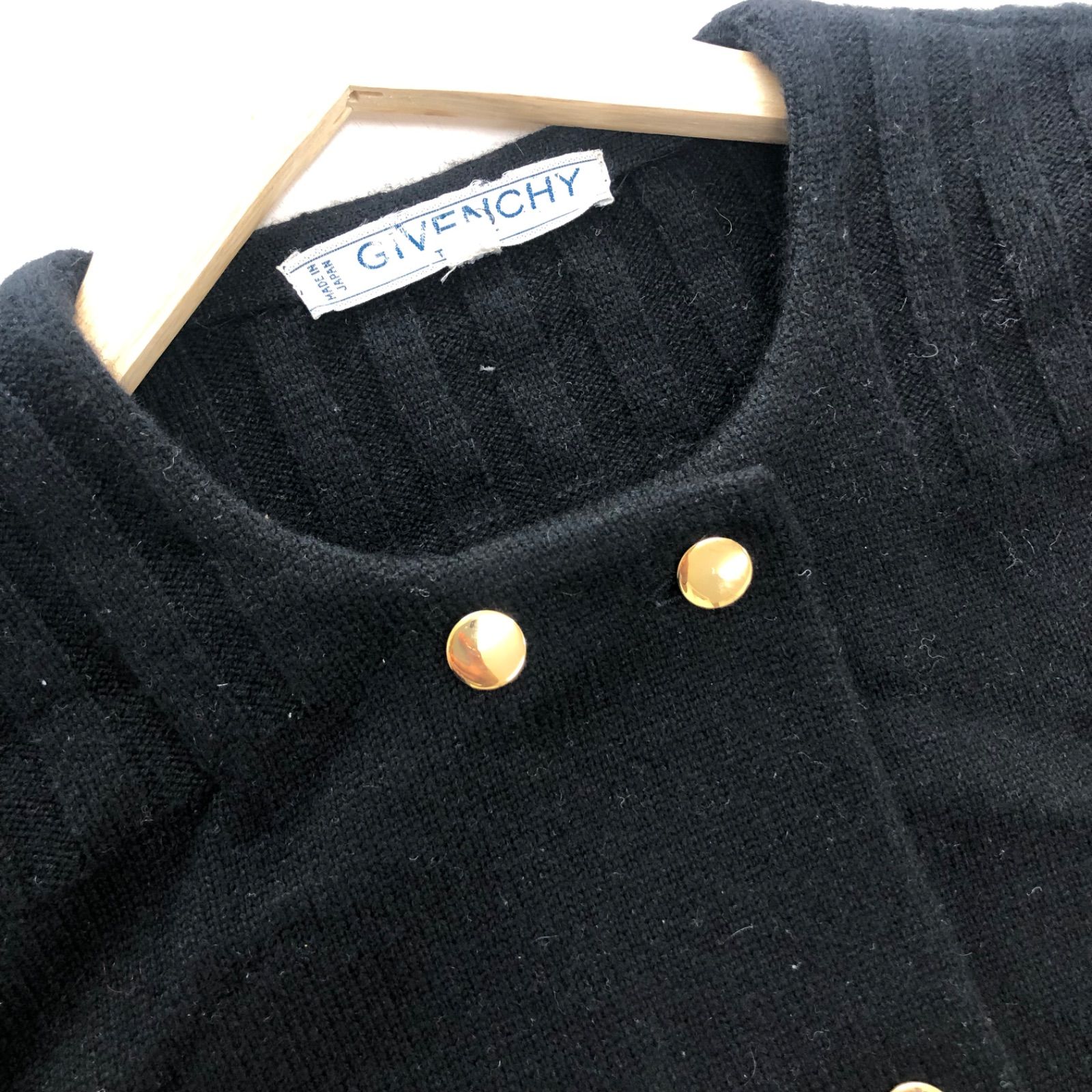 GIVENCHY ジバンシー カーディガン ブラック×ゴールド - メルカリ