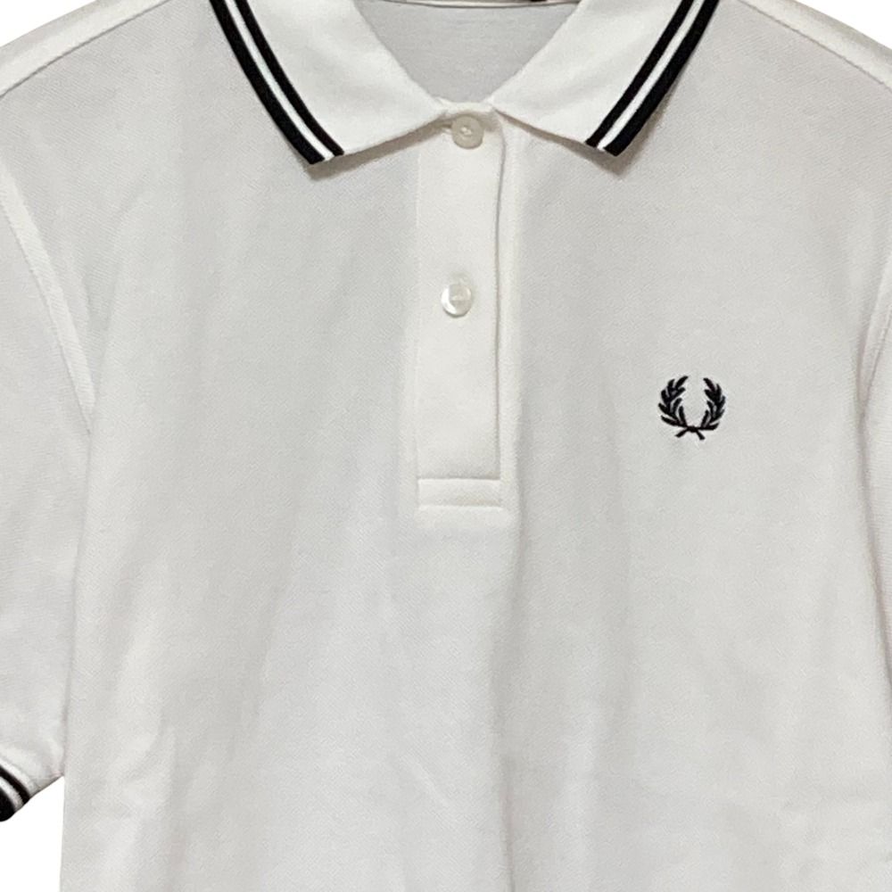 【未使用タグ付】フレッドペリー　ポロシャツ　G3600　刺繍ロゴ　レディース　M FRED PERRY（フレッドペリー） ポロシャツ G3600 ティップラインポロ