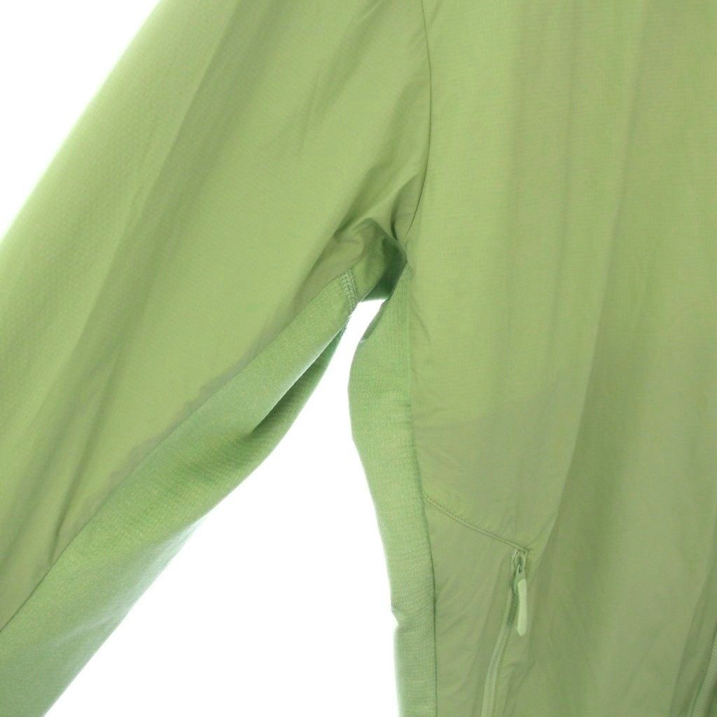 アークテリクス ARC TERYX ATOM SL HOODY アトムSLフーディジャケット ジップアップパーカー ストレッチ ナイロン 切替 ロゴ 刺繍 L 黄緑 ライトグリーン 26889 BB