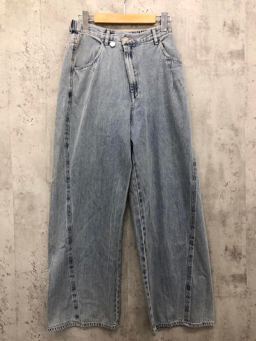 美品 BEARDSLEY ビアズリー ラップ風 デニムパンツ sizeF/ライト