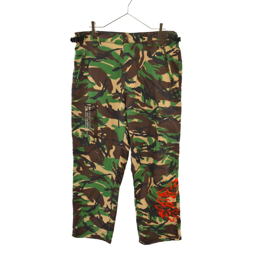 SUPREME (シュプリーム) 21AW Support Unit Nylon Ripstop Pant Camo カモフラ リップストップ  カーゴパンツ ナイロン - メルカリ