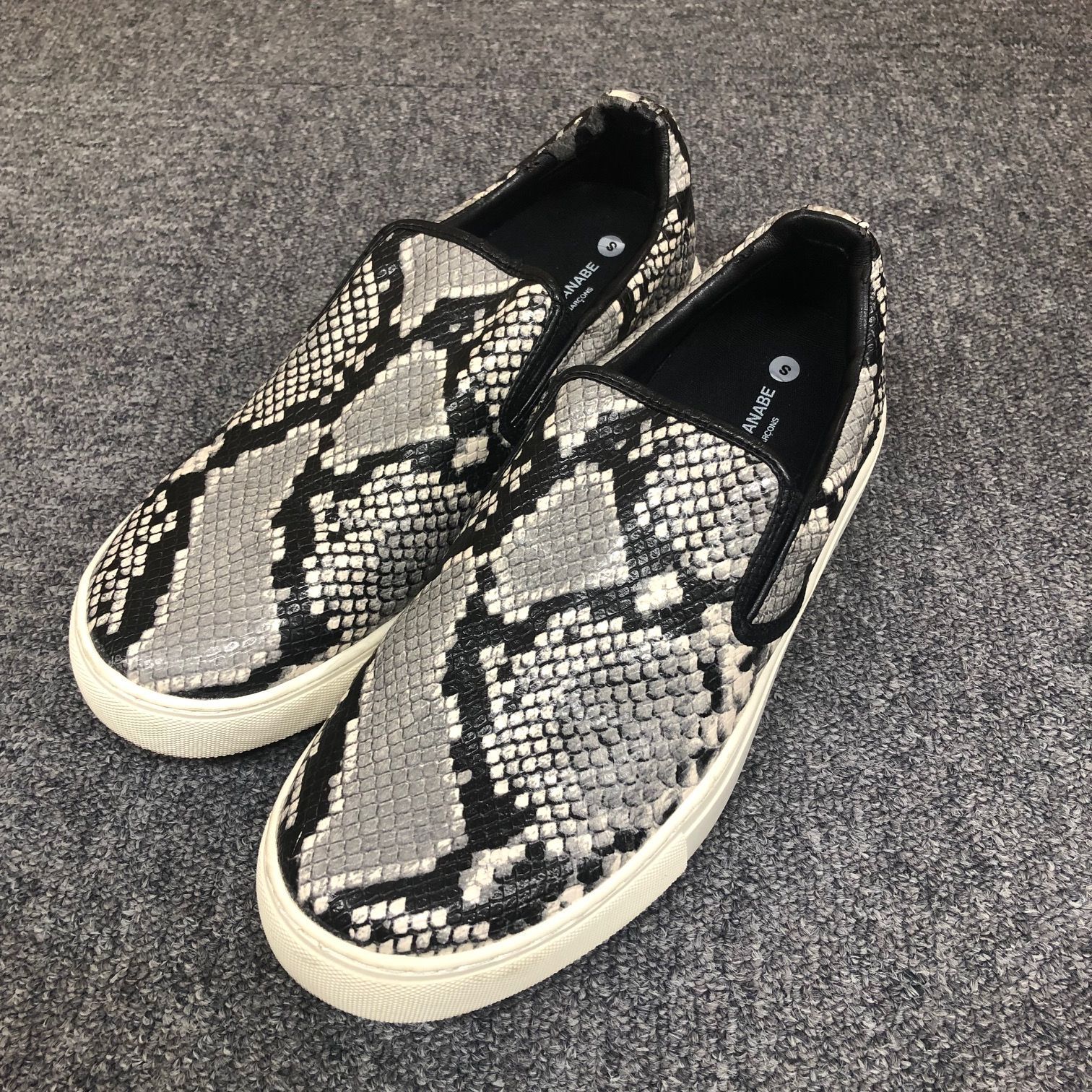 JUNYA WATANABE MAN パイソン レザー スリッポン スニーカー シューズ 