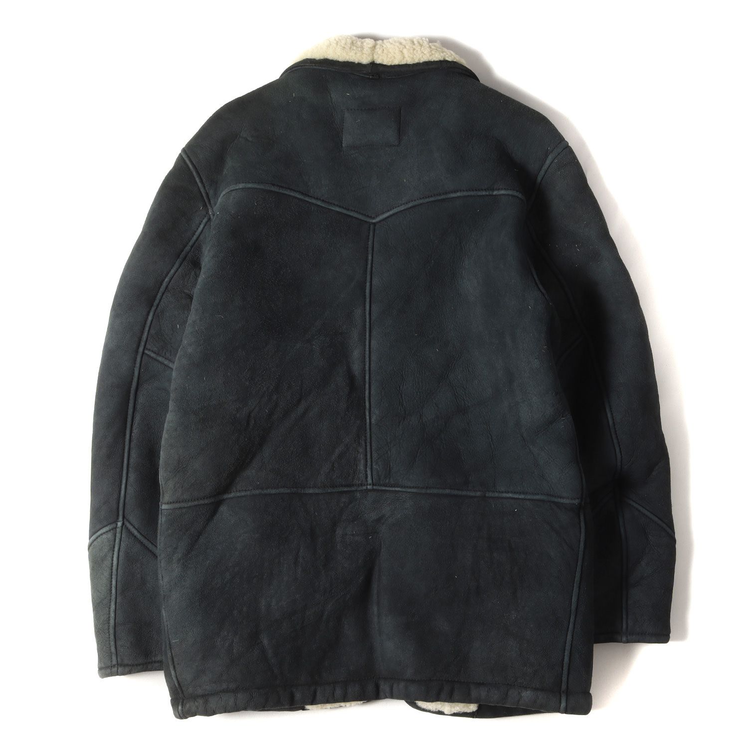 グッドイナフ GOODENOUGH ムートンコート レザー シープスキン 羊革 ダッフル ベージュ /☆G