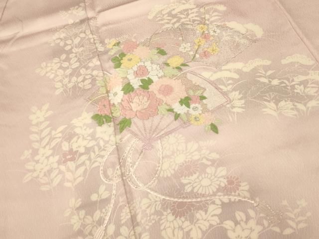 はらぺこあおむし様［3417］訪問着 中国三大刺繍 汕頭刺繍 スワトウ正絹着物袷 平和屋着物▽中国三大刺繍 スワトウ刺繍 汕頭刺繍 総刺繍 色留