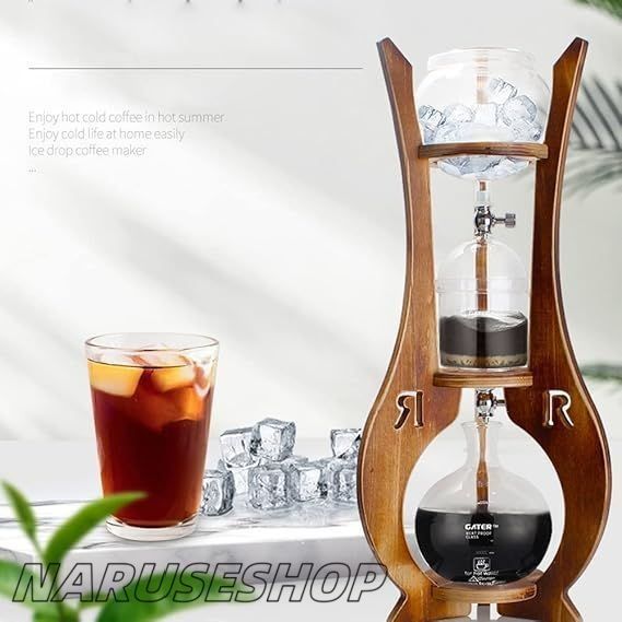 メルカリShops 1 | 6 水出しコーヒー アイスドリップポットコーヒーポット韓国式シングルおよびダブルバルブコーヒーポットアイス