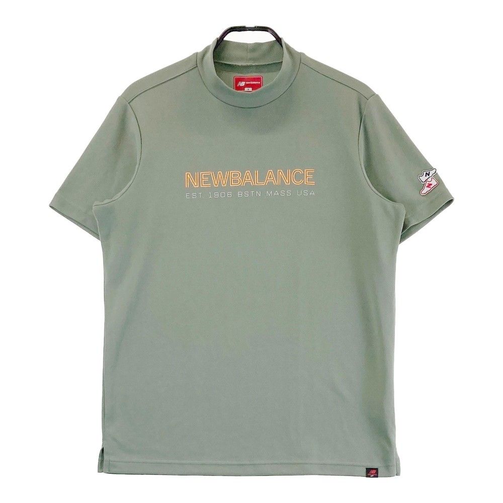 サイズ 6 NEW BALANCE GOLF ニューバランス ハイネック 半袖Tシャツ カーキ系 240101435162 ゴルフウェア メンズ ストスト