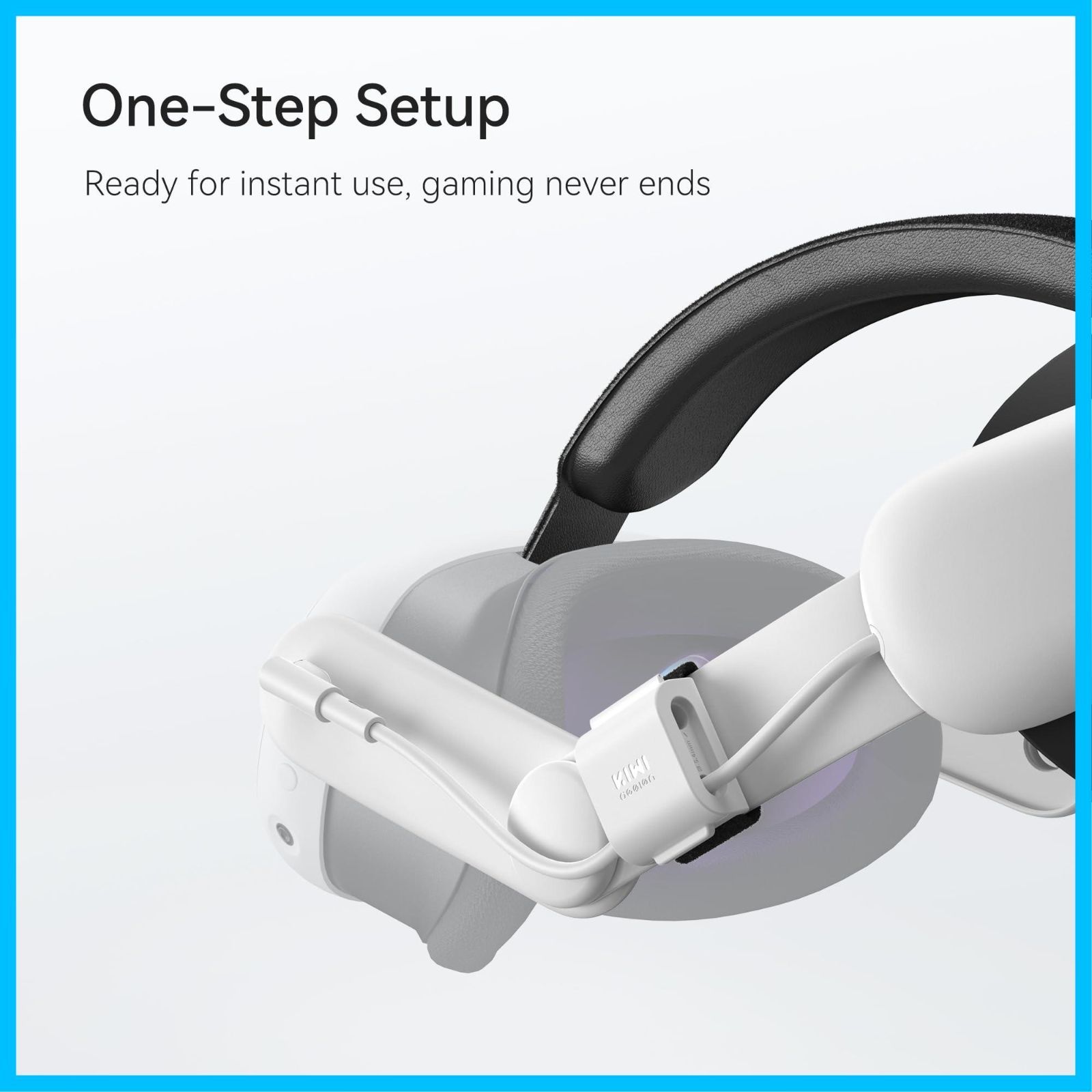 KIWI design Quest 3S/3に対応 バッテリーヘッドストラップ