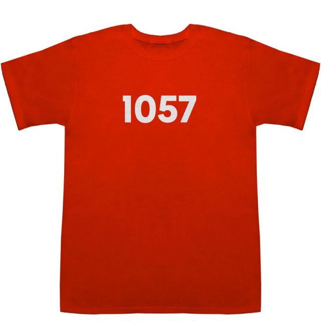 Tシャツ２枚❷ 1057 T-shirts【Tシャツ】【ティーシャツ】【数字】【年代】【品番