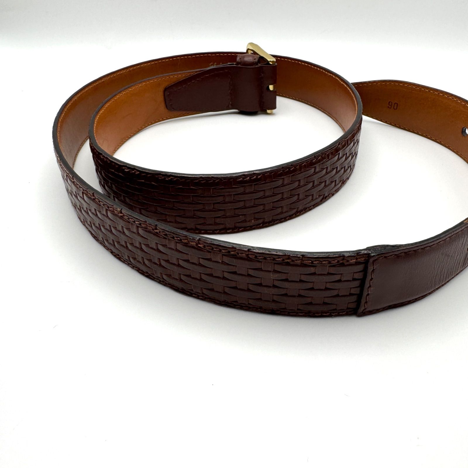 Salvatore Ferragamo レザーベルト 236108 ブラウン サルバトーレ