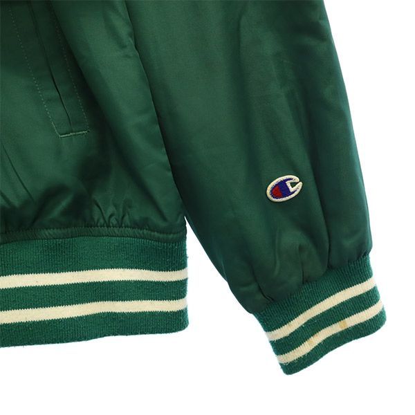 チャンピオン ワンポイントロゴ刺繍 スタジャン MEDIUM グリーン