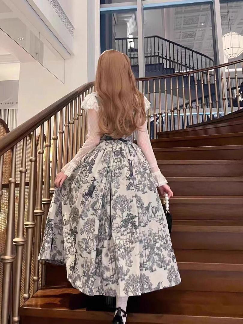 LT-144 豪華姫系 lolita 可愛 レトロ風 オリジナル 洋服
