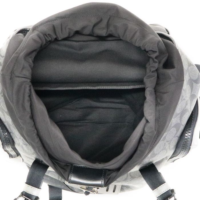 美品】コーチ レンジャー カラーブロック PVC×レザー リュック シグネチャ