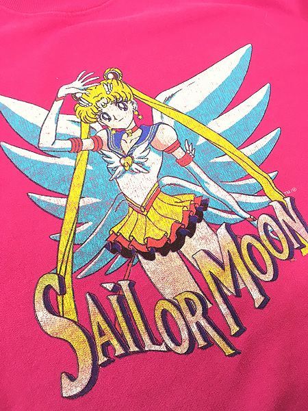 レディース 古着 90-00s Sailor Moon 美少女戦士 セーラームーン 月野 ウサギ 逆輸入 キャラクター スウェット トレーナー M位 古着 レディース 古着 90-00s Sailor Moon 美少女戦士 セーラームーン