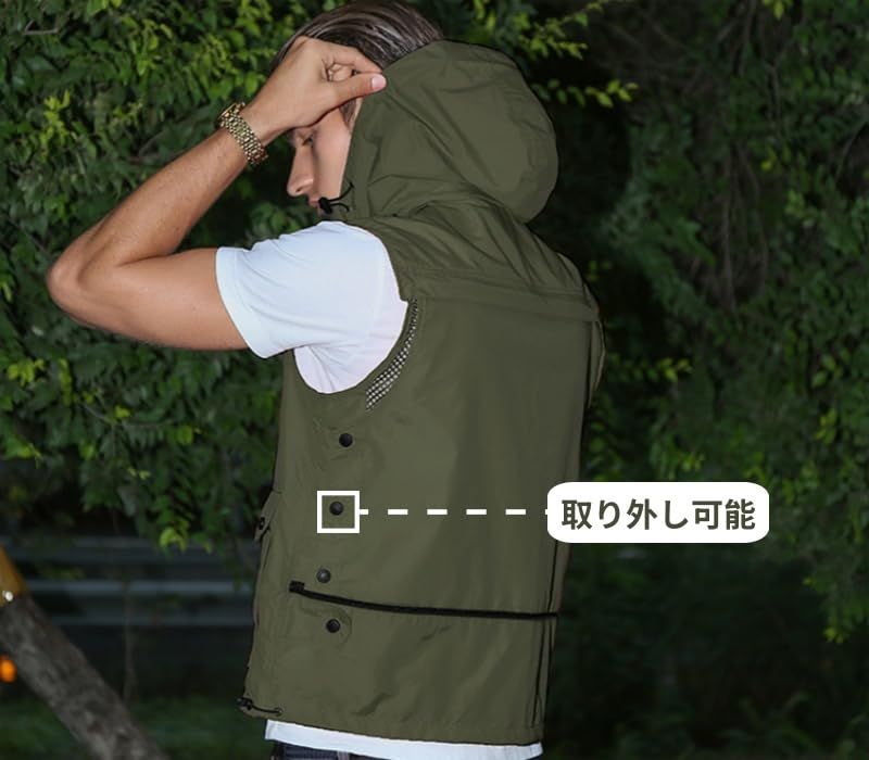 新品 [songlibin] フィッシングベスト メンズ ベスト メッシュ
