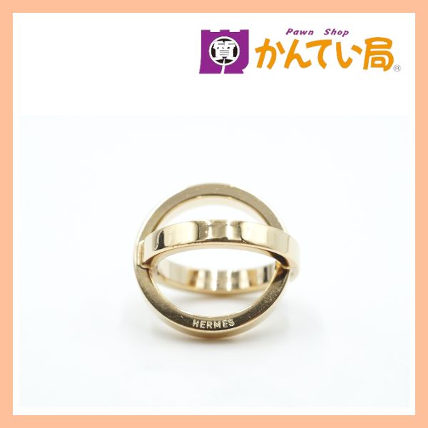 ☆ エルメス HERMES スカーフリング コスモス メタル ゴールド