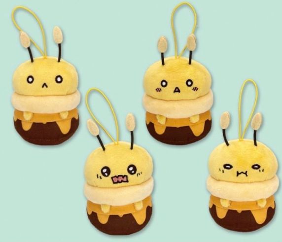 遊ハちのはちさん　はちみつマスコット　4種