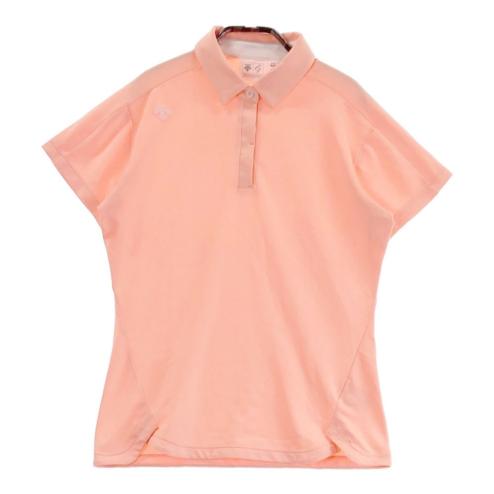 サイズ：L DESCENTE GOLF デサントゴルフ  半袖ポロシャツ ロゴ柄 オレンジ系 [240101469979] ゴルフウェア メンズ ストスト 1-240101337608-m-01-pl.jpg