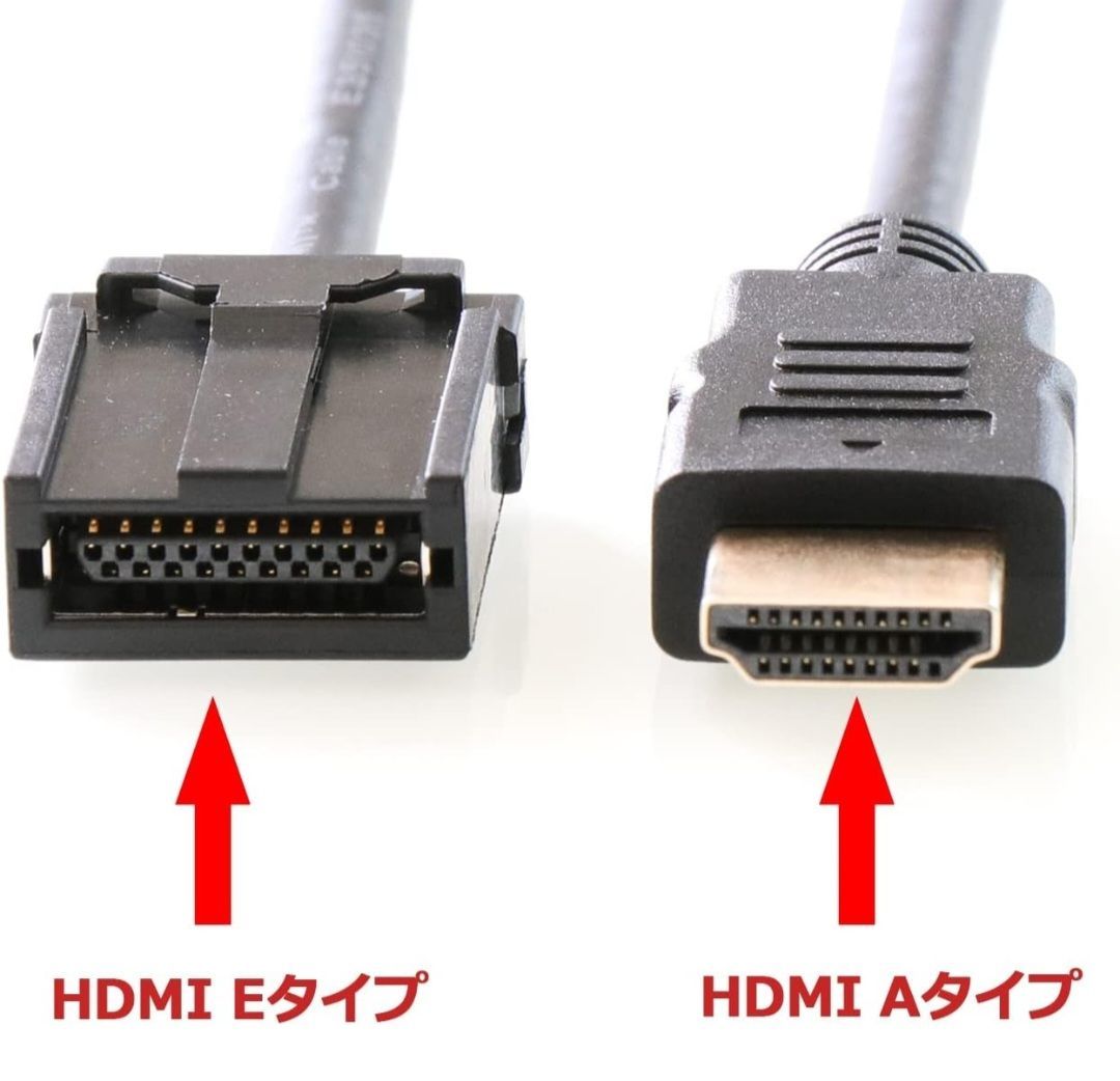 カーナビ用HDMIケーブル Eタイプ-Aタイプ トヨタ ホンダ(ギャザズ