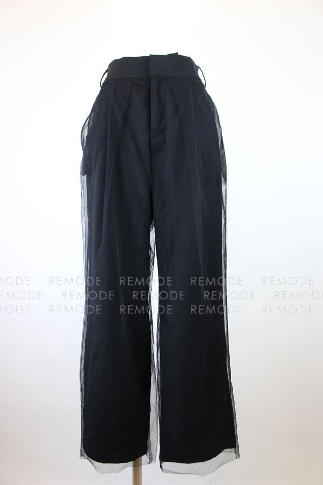 新品SeaRoomlynn Tulle Layeredストレートパンツ M Tulle Layeredストレートパンツ
