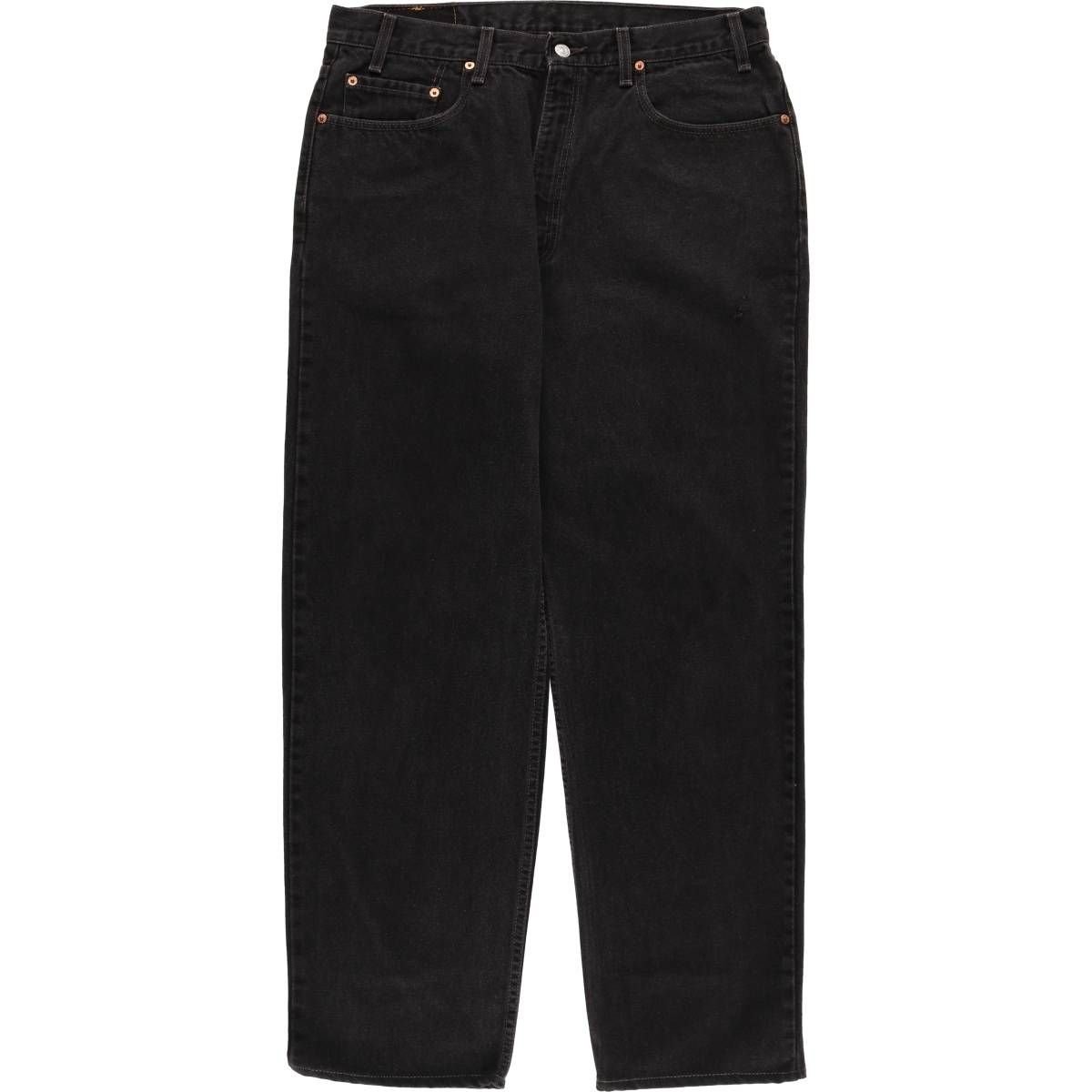 古着 90年代 リーバイス Levi s 550 RELAXED FIT ブラックデニム テーパードデニムパンツ メンズw36相当 ヴィンテージ|evb031703