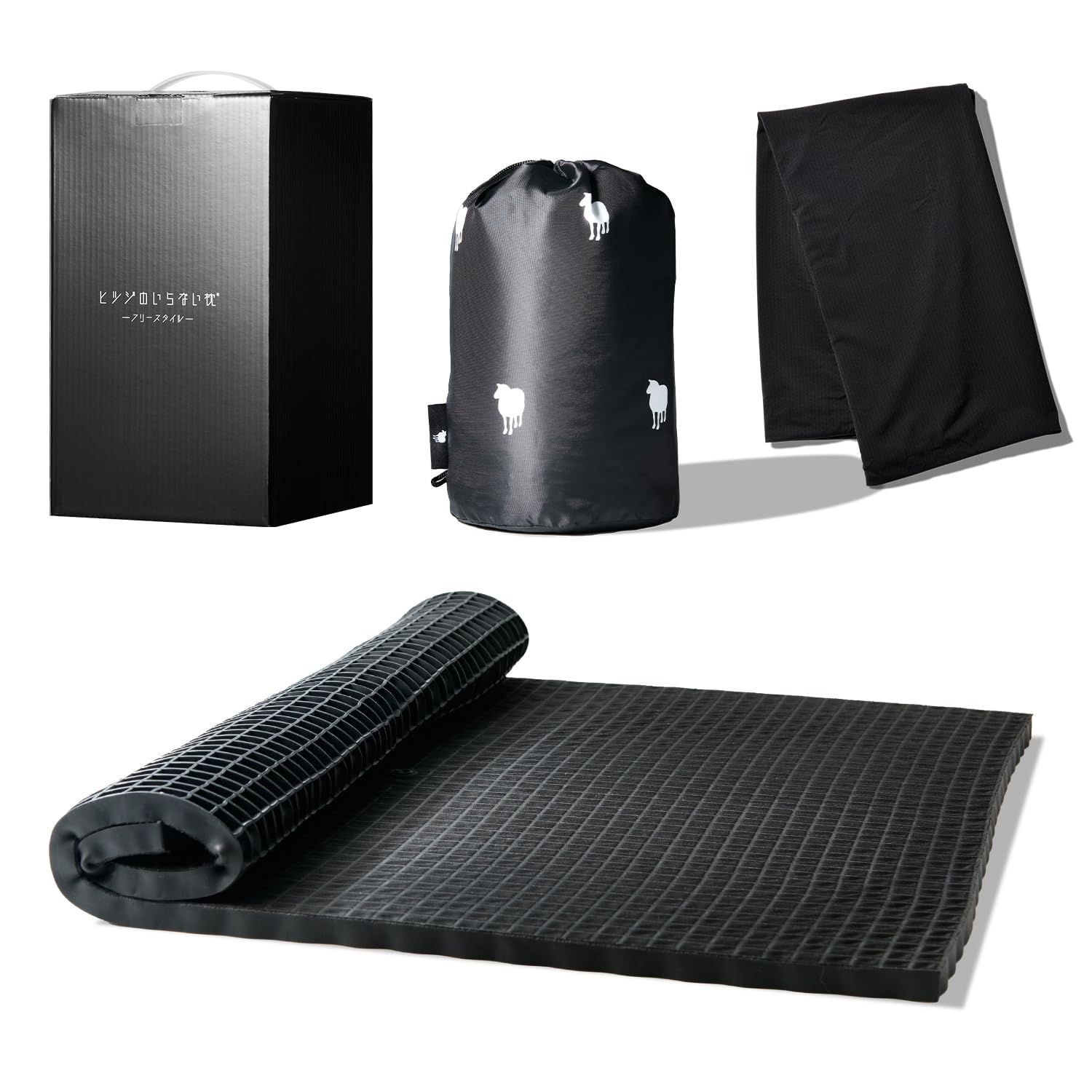 Size 通常モデル ヒツジのいらない枕 フリースタイル 枕カバー付き 枕 首が痛くならない タオル枕 枕 首がいたくならない 低め ストレートネック 低め枕 父の日 ギフト プレゼント