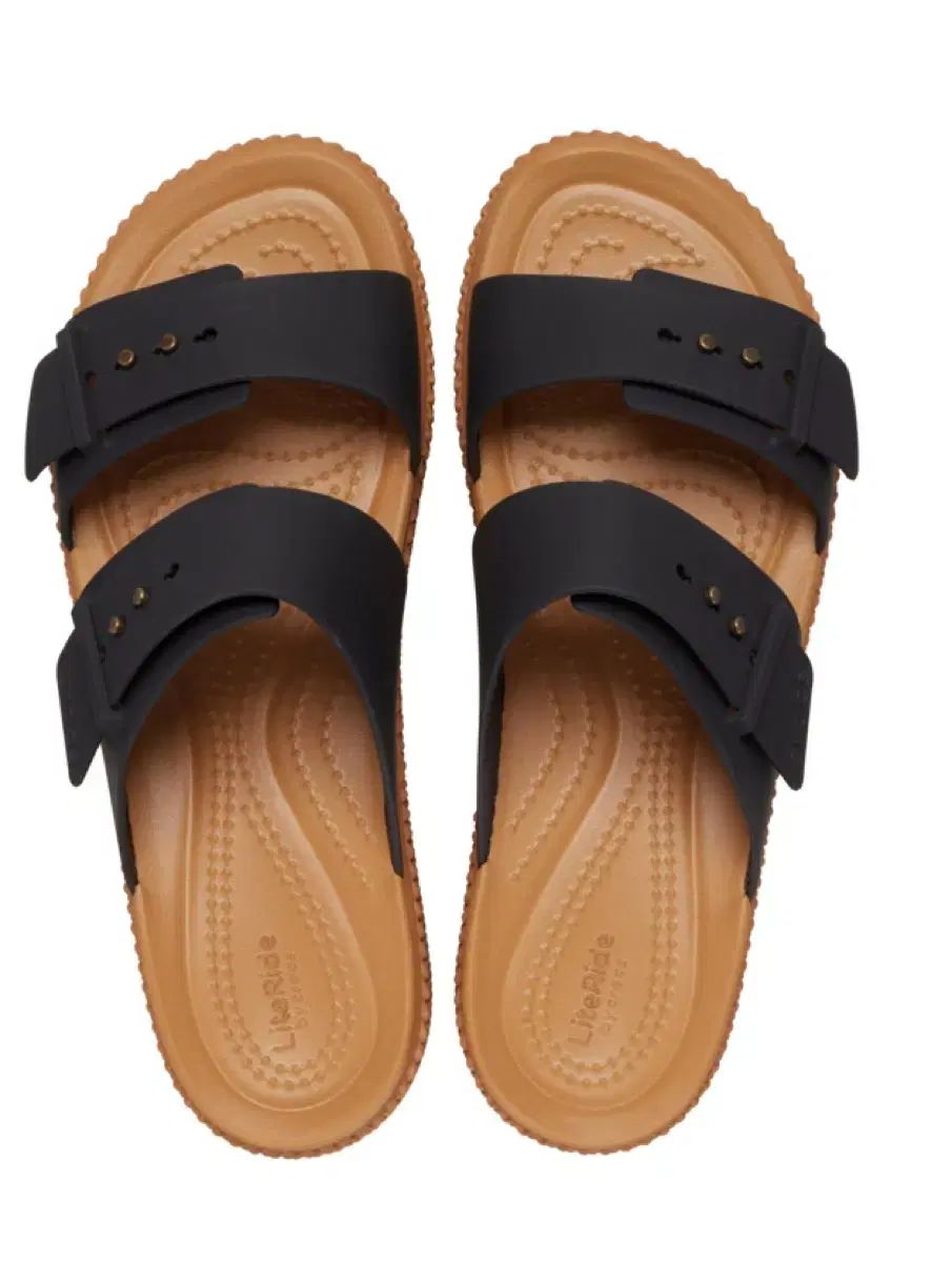 crocs クロックス ブルックリン バックル ロー ウエッジヒール ウーブン 4 3