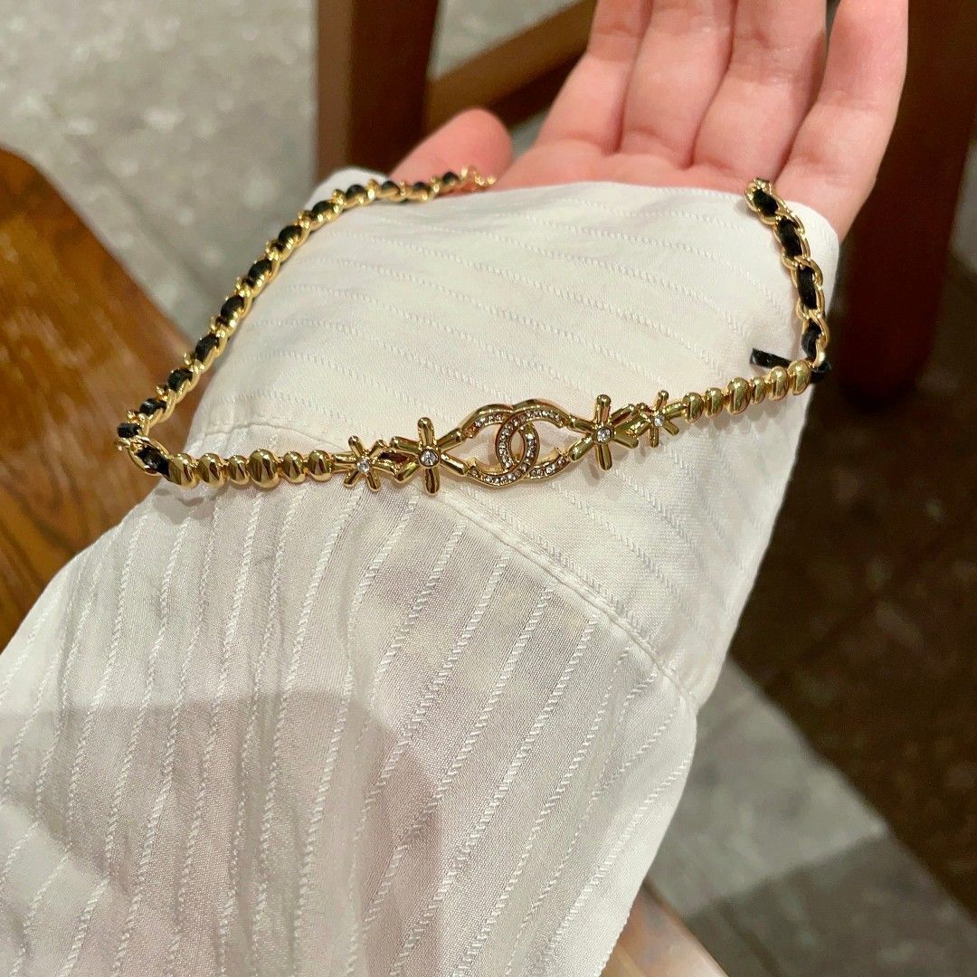 今日特価】CHANEL シャネル 中古 アルファベットネックレス 送料