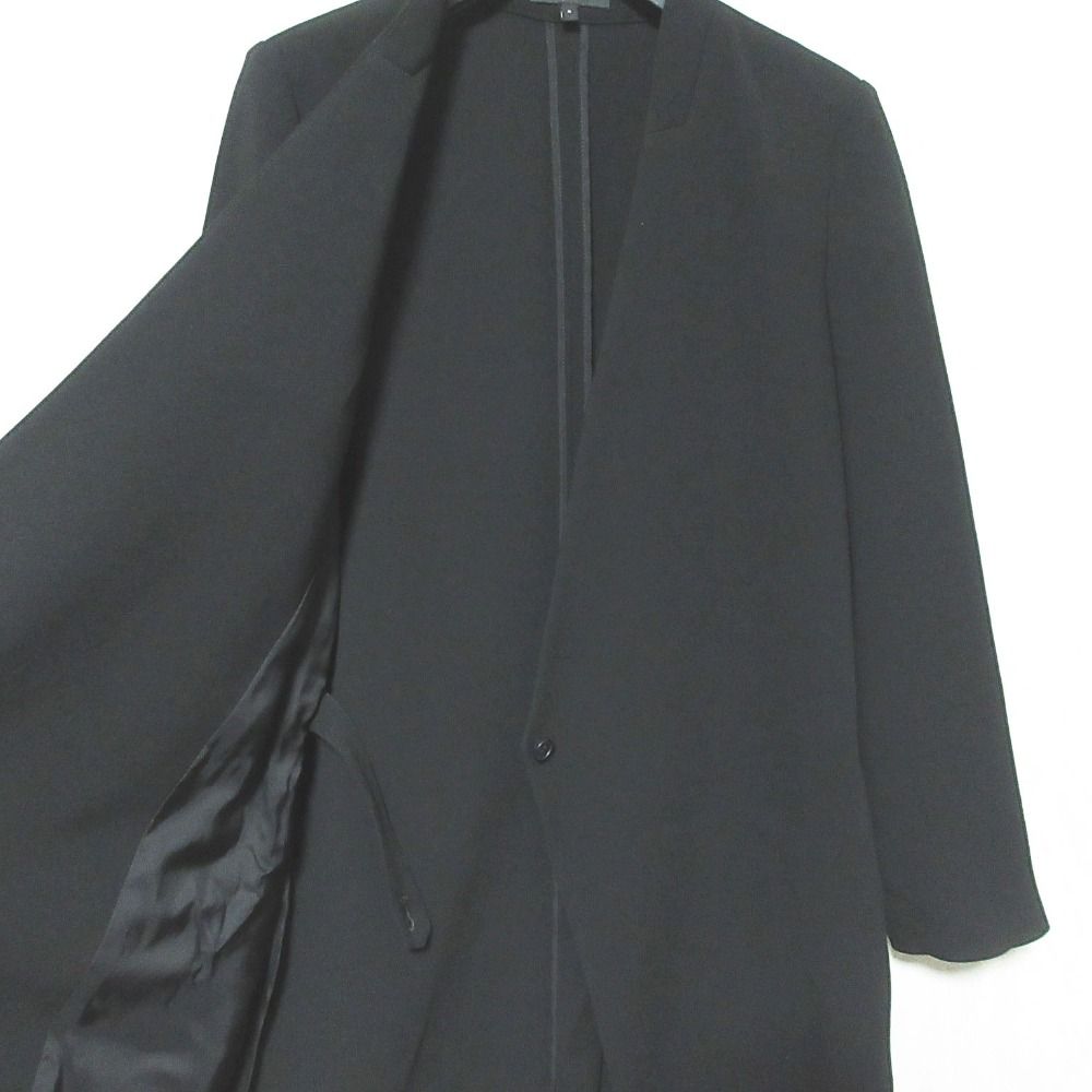 美品　セオリー　コート　黒 Theory（ロングコート ・ ブラック/黒色系）のフリマアイテム一覧