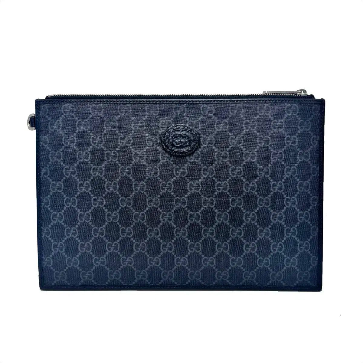 GUCCI グッチ インターロッキング G ストラップ ポーチ クラッチバッグ 672953