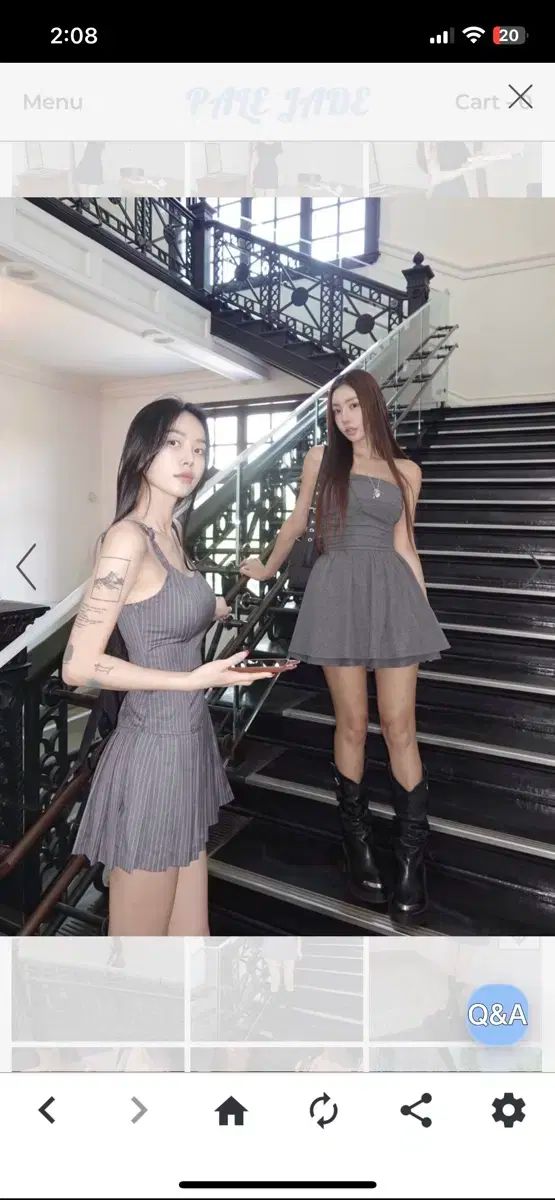 PALE JADE ペイルジェイド チューブトップ ワンピース ドレス チャコール