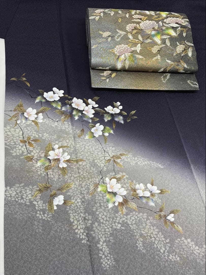 付け下げ 落款入 袋帯 長襦袢 3点セット やまと扱い 正絹 X469 - メルカリ