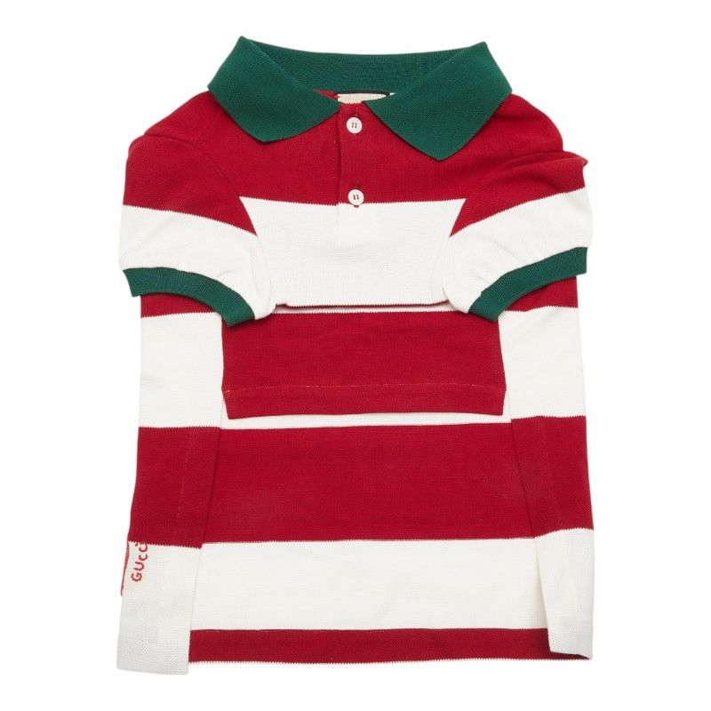 グッチ ストロベリー ボーダー ドッグウェア ペット用品 サイズ L 695744 マルチ コットン レディース GUCCI 1-0202611