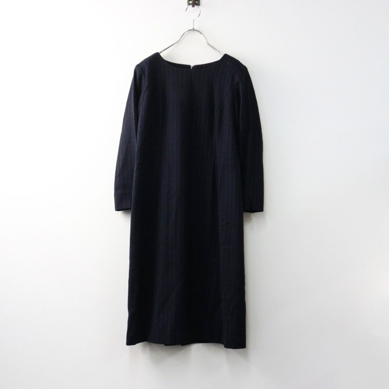 美品 セリザワ serizawa ウールピンストライプワンピース L