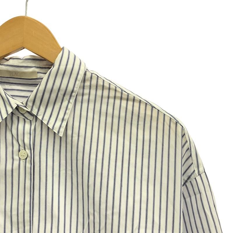 ゆ様☆プラージュ 24SS☆ワイドスリーブストライプシャツ 定価1.8万円 ゆ様☆プラージュ 24SS☆ワイドスリーブストライプシャツ 定価