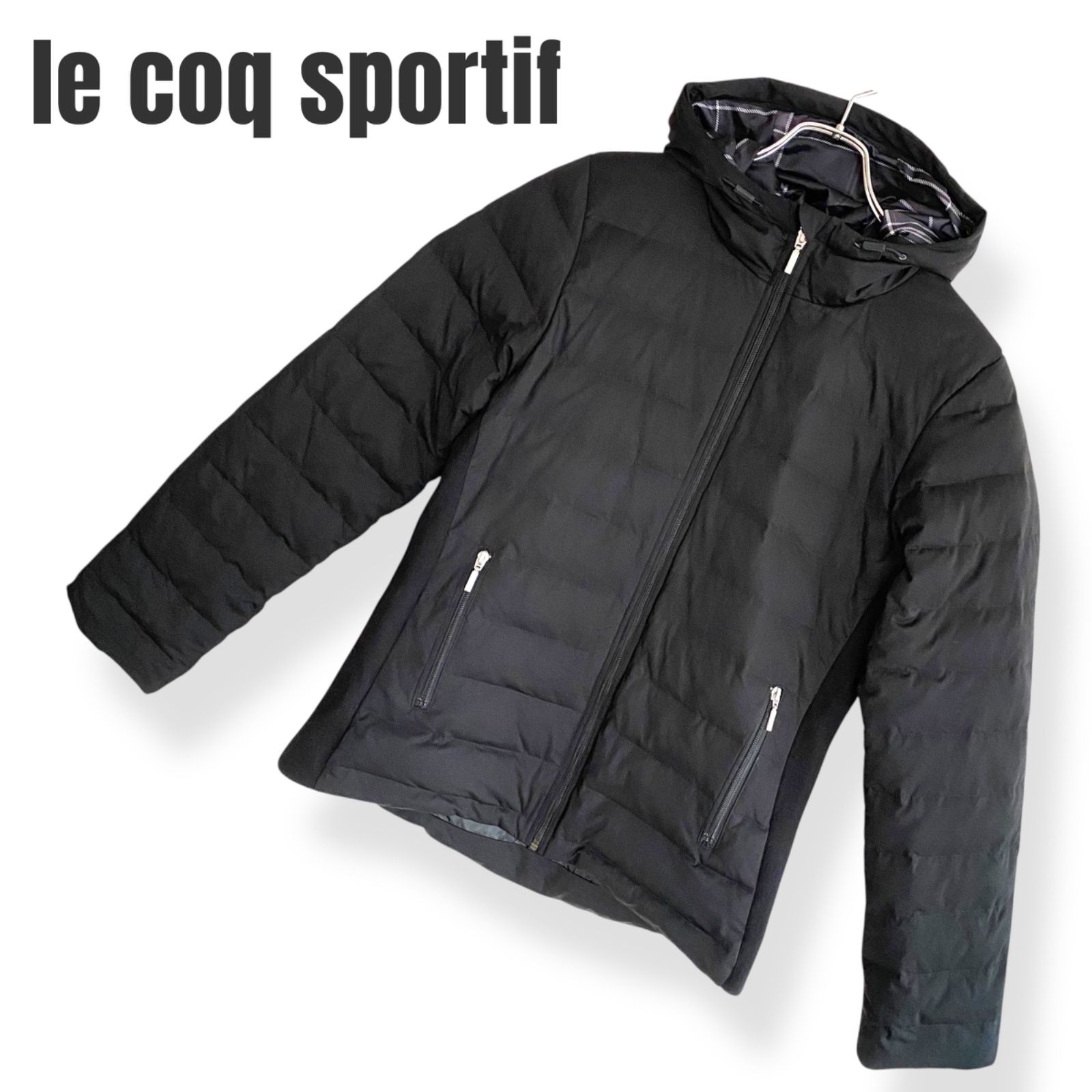 le coq sportif ルコックスポルティフ ブラック ダウンジャケット 