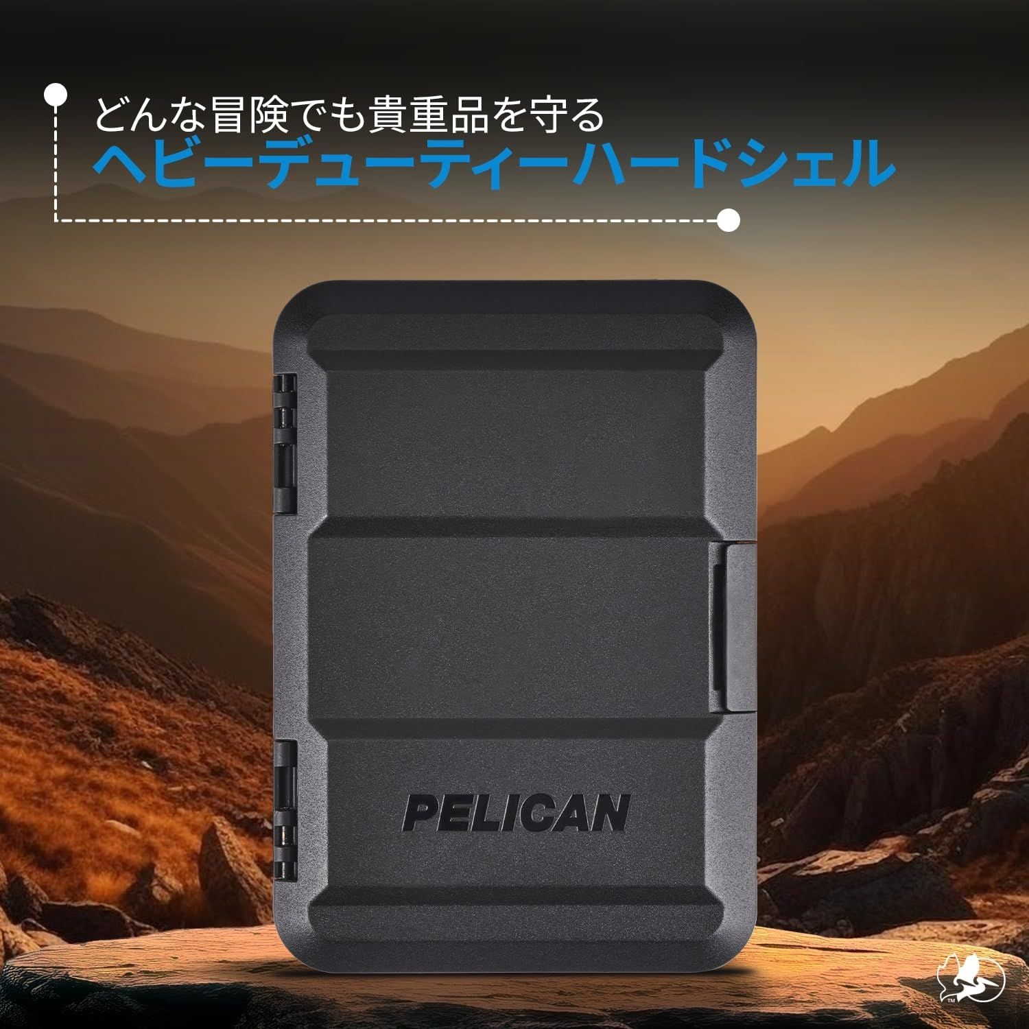 Pelican MagSafe ウォレット iPhone 用 高耐久 MIL-STD スナップオン iPhone 磁気ウォレット - フォンカードホルダー 取り外し - スリムハードケース ウォレット iPhone Pro Max 16 15 14