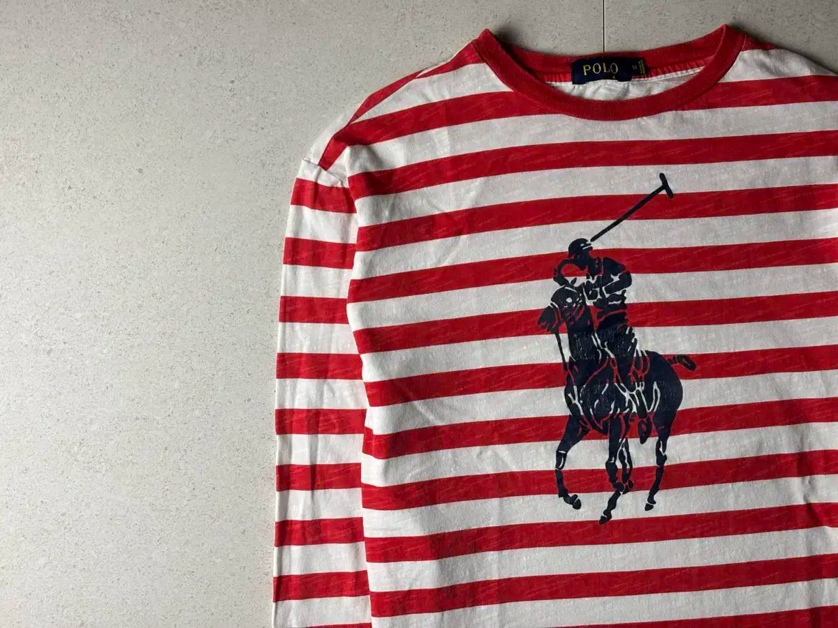 ポロラルフローレン ストライプ 長袖Tシャツ