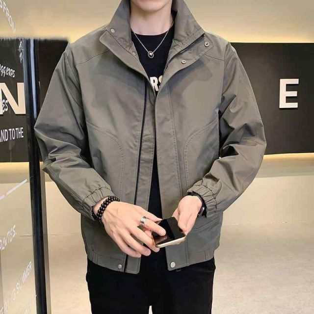 メンズ 服 シンプル ファッション オシャレ 大人 かっこいい 大きいサイズ ストリート 紳士服 スタンドカラー ジャケット ファッション カジュアル 服 ハイエンド