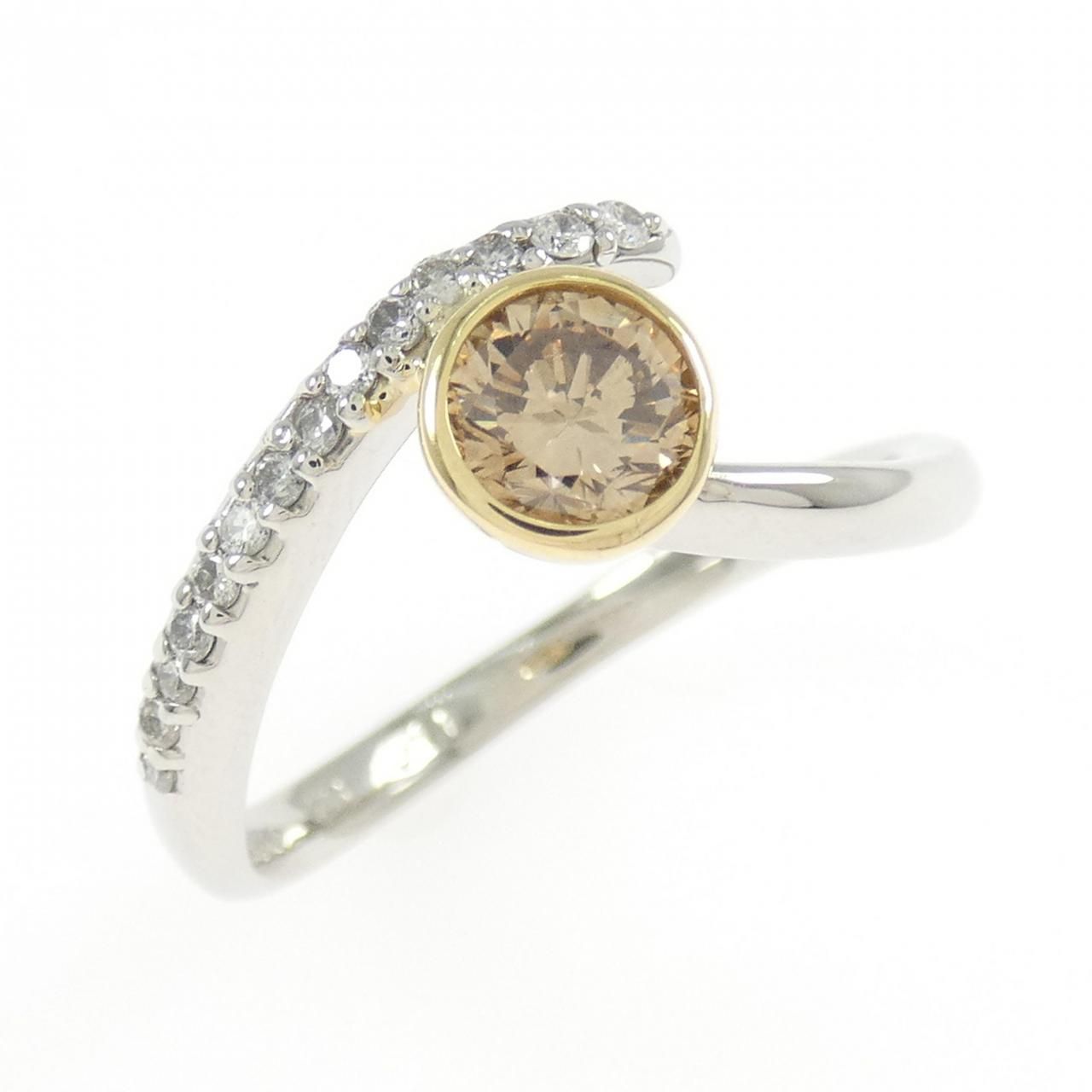 K18YG|PT900 ダイヤモンド リング 0.484CT