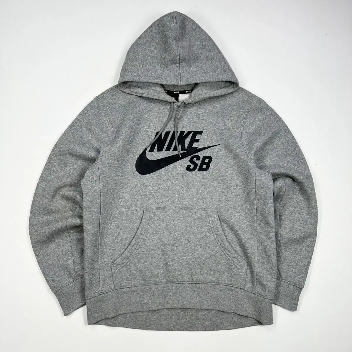 （ M ） Nike(ナイキ） sb シグネチャー ビッグロゴ フード付きTシャツ グレー