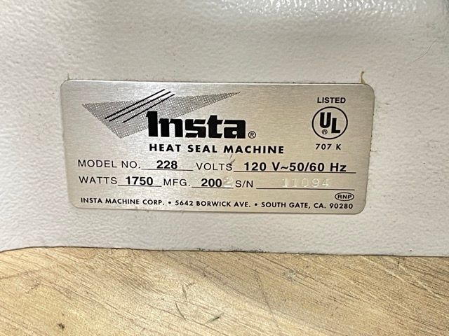 ヒートプレス機 【中古】Insta 熱転写プレス機 No.228 手動 T